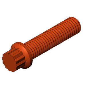 Imperial 1/2"  12 Point Screw - Print Friendly