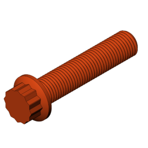 Imperial 7/16"  12 Point Screw - Print Friendly