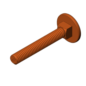 Metric M6  Carriage Bolt
