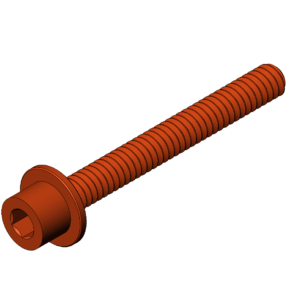 Imperial 1/4"  Flanged Socket Head Bolts	 - Print Friendly