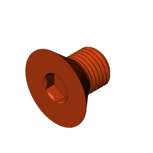 Imperial  1 1/2"  Flat Head Cap Screw Bolt