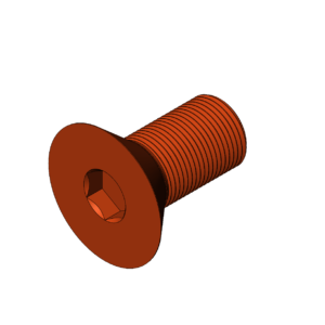 Imperial 1"  Flat Head Cap Screw Bolt