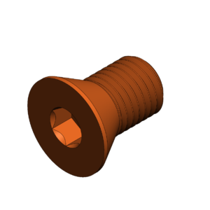 Metric M24  Flat Head Cap Screw Bolt