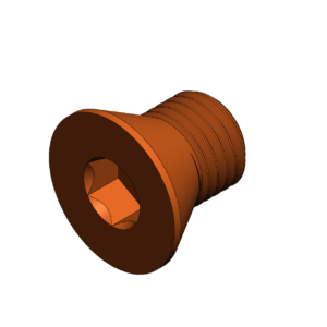 Metric M30  Flat Head Cap Screw Bolt