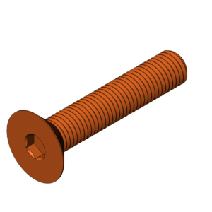 Metric M8  Flat Head Cap Screw Bolt