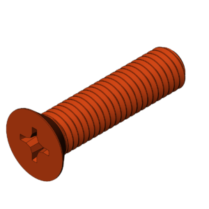 Imperial 1/2"  Flat Head Phillips Bolt