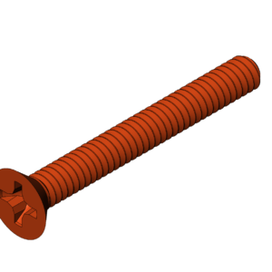 Imperial 1/4"  Flat Head Phillips Bolt