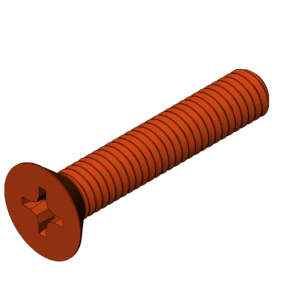 Imperial 3/8"  Flat Head Phillips Bolt