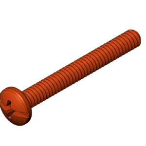 Imperial 1/4"  Rounded Head Combination Bolt