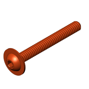 Imperial 1/4"  Rounded Head Flanged Bolt EW