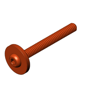 Imperial 1/4"  Rounded Head Flanged Bolt UW