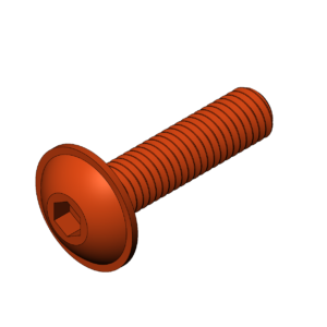 Imperial 1/2"  Rounded Head Flanged Bolt
