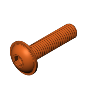 Metric M10  Rounded Head Flanged Bolt