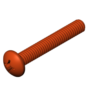 Imperial 5/16"  Rounded Head Phillips Pan Head Bolt