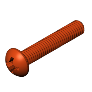 Imperial 3/8"  Rounded Head Phillips Bolt