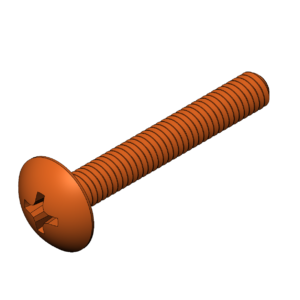 Metric M6  Rounded Head Phillips Bolt EW