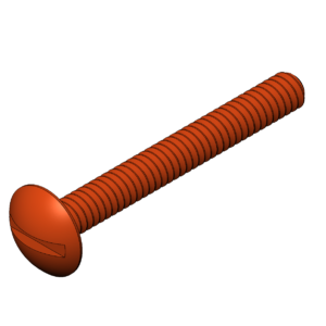 Imperial 1/4"  Rounded Head Slotted Bolt EW