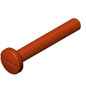 Imperial 5/16"  Rounded Head Slotted Pan Head Bolt