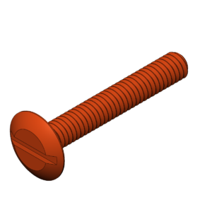 Imperial 5/16"  Rounded Head Slotted Bolt UW