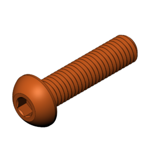 Metric M10  Rounded Head Cap Screw