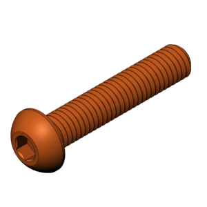 Metric M8  Rounded Head Cap Screw