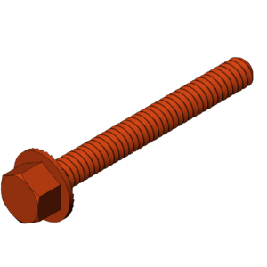 Imperial 1/4"  Serrated Flanged Hex Head Bolt
