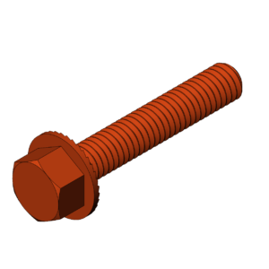Imperial 3/8"  Serrated Flanged Hex Head Bolt