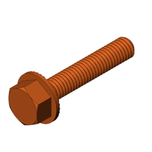 Metric M8  Serrated Flanged Hex Head Bolt
