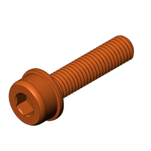 Metric M10  Serrated Flanged Socket Head Cap Screw