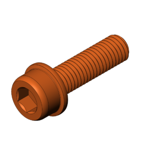 Metric M12  Serrated Flanged Socket Head Cap Screw