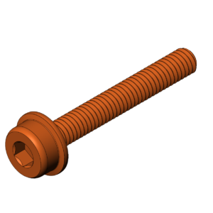 Metric M6  Serrated Flanged Socket Head Cap Screw