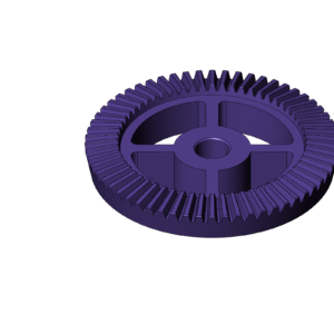 Metric Bevel Gear with Cut Out (Diameter 150mm) - Print Friendly