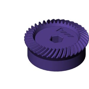 Metric High Power Bevel Gear (Diameter 40mm) - Print Friendly 2