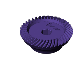 Metric High Power Bevel Gear (Diameter 40mm) - Print Friendly