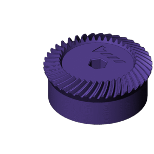 Metric High Power Bevel Gear (Diameter 60mm) - Print Friendly 2