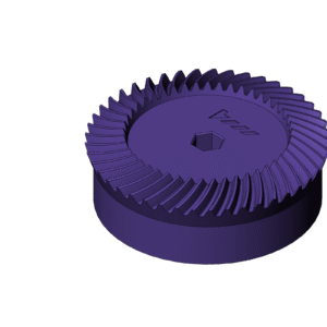 Metric High Power Bevel Gear (Diameter 90mm) - Print Friendly 2