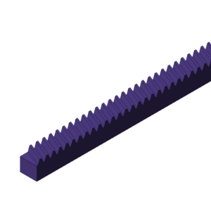 Metric Parallel Gear Rack - Low Profile