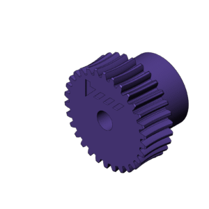 Metric Worm Gear (Diameter 24mm)