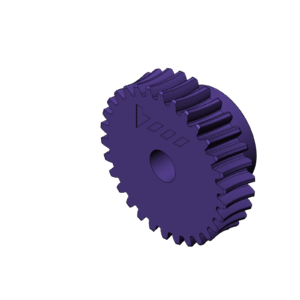 Metric Worm Gear (Diameter 45mm)