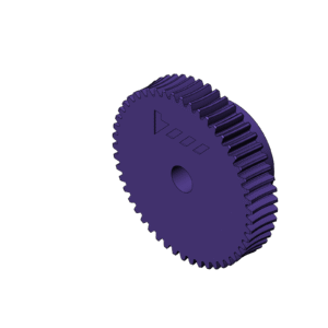 Metric Worm Gear (Diameter 50mm)
