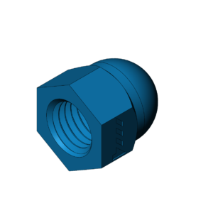 Metric M18  Cap Nuts - Print Friendly