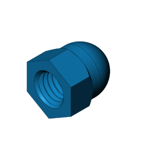Metric M6  Cap Nuts - Print Friendly