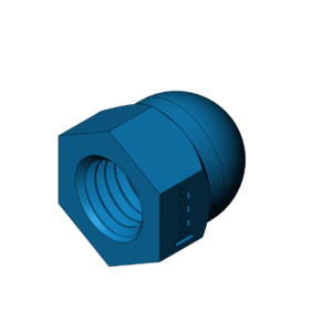 Metric M8  Cap Nuts - Print Friendly