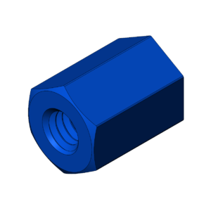 Imperial 1/4"  Heavy Profile Hex Nut - Print Friendly