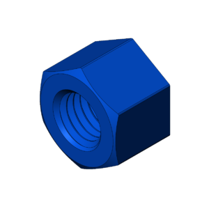 Imperial 9/16"  Heavy Profile Hex Nut - Print Friendly