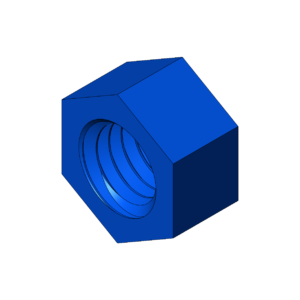 Imperial 3/8"  High Pressure Hex Nut - Print Friendly