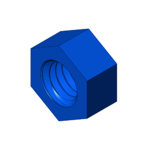 Imperial 5/16"  High Pressure Hex Nut - Print Friendly