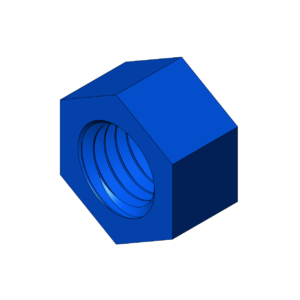 Imperial 5/8"  High Pressure Hex Nut - Print Friendly
