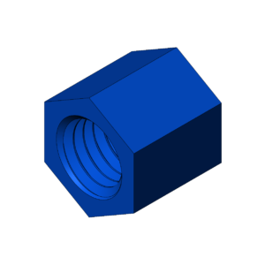 Imperial 1/2"  High Profile Hex Nut - Print Friendly