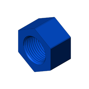 Imperial 7/8"  High Profile Hex Nut - Print Friendly